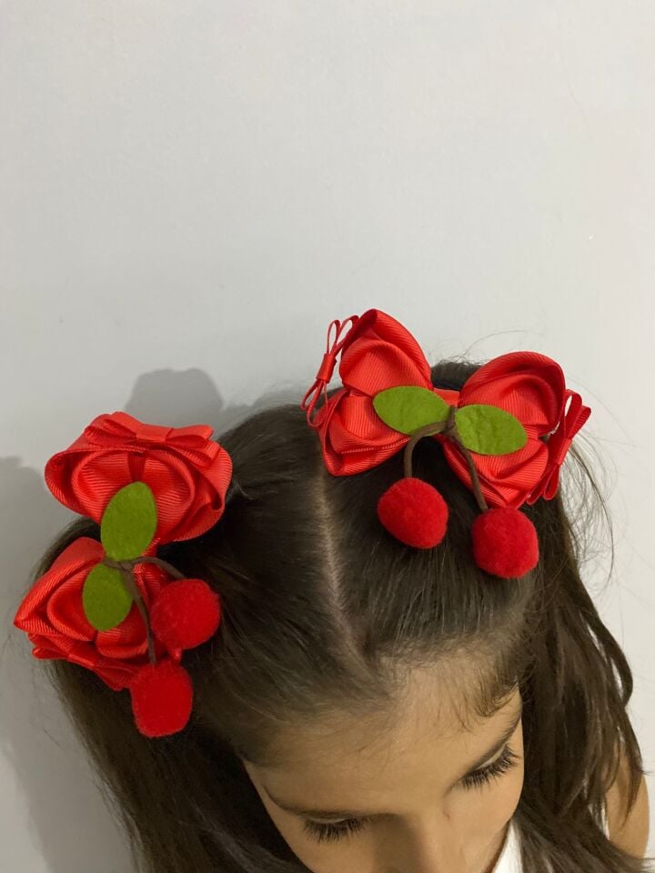 Kırmızı Kirazlı Toka 2 li