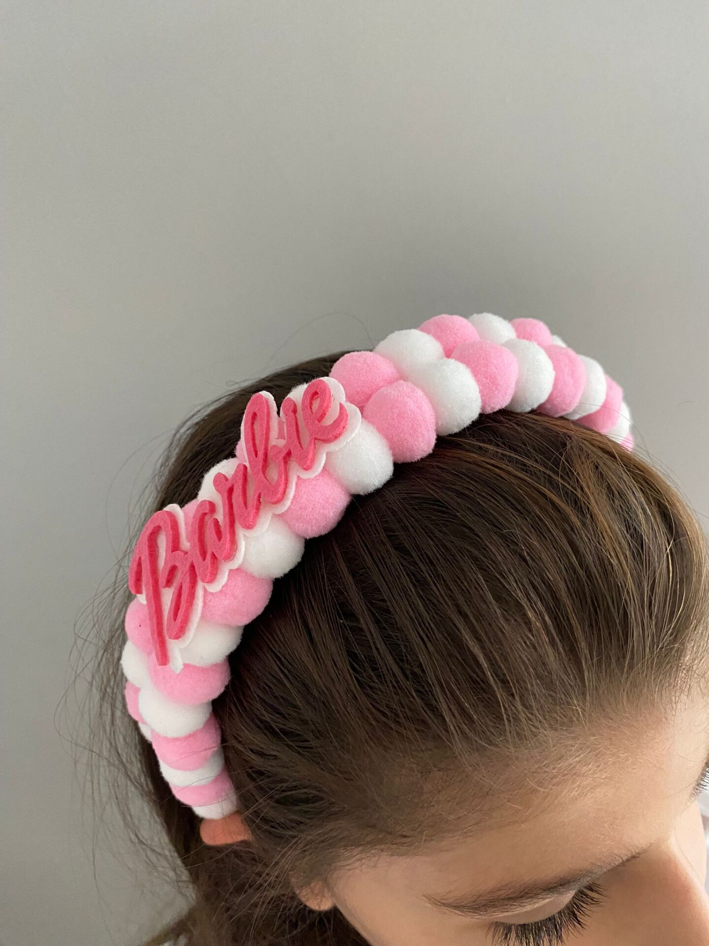 Barbie Beyaz Pembe Taç