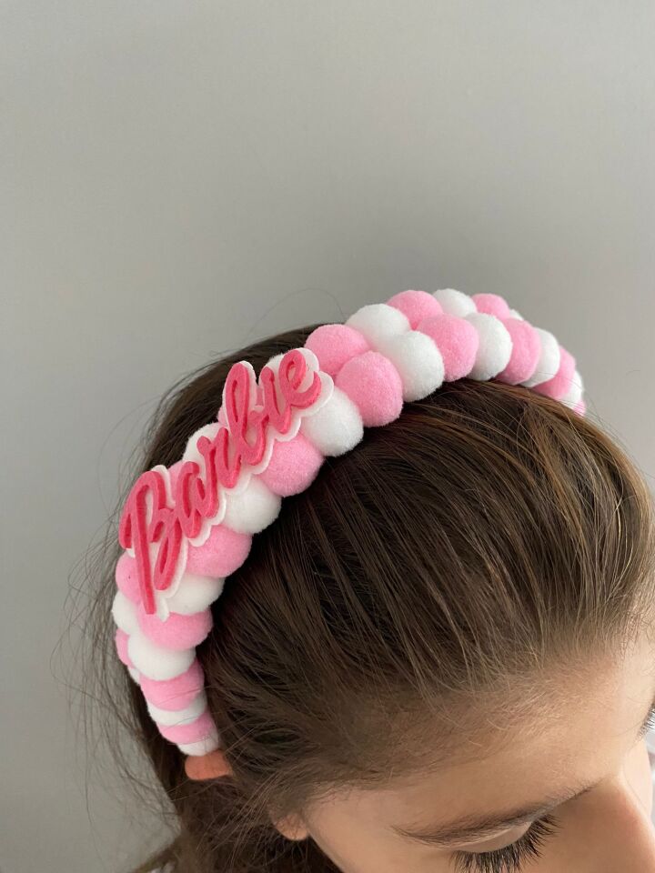 Barbie Beyaz Pembe Taç