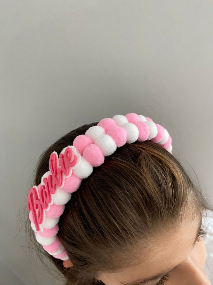 Barbie Beyaz Pembe Taç