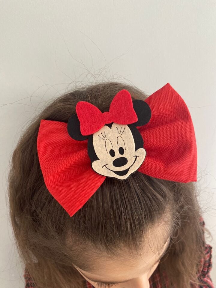 Kırmızı Minnie Mouse Toka