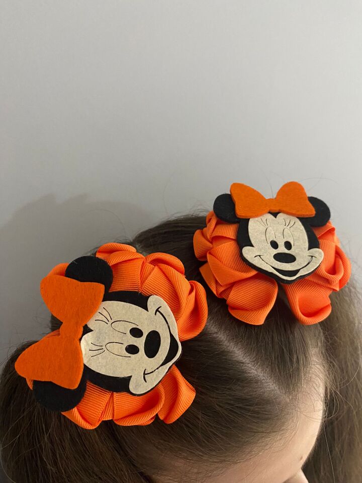 Turuncu Minnie Mouse 2 li Toka