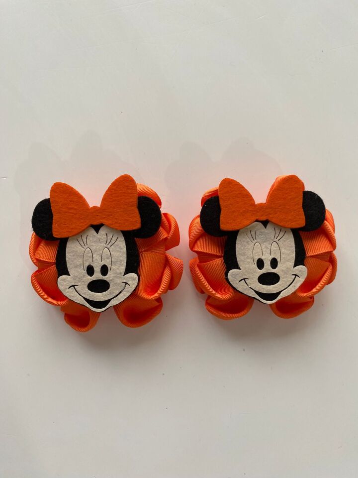 Turuncu Minnie Mouse 2 li Toka