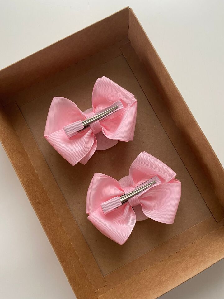 Figürlü Pembe Toka 2 li