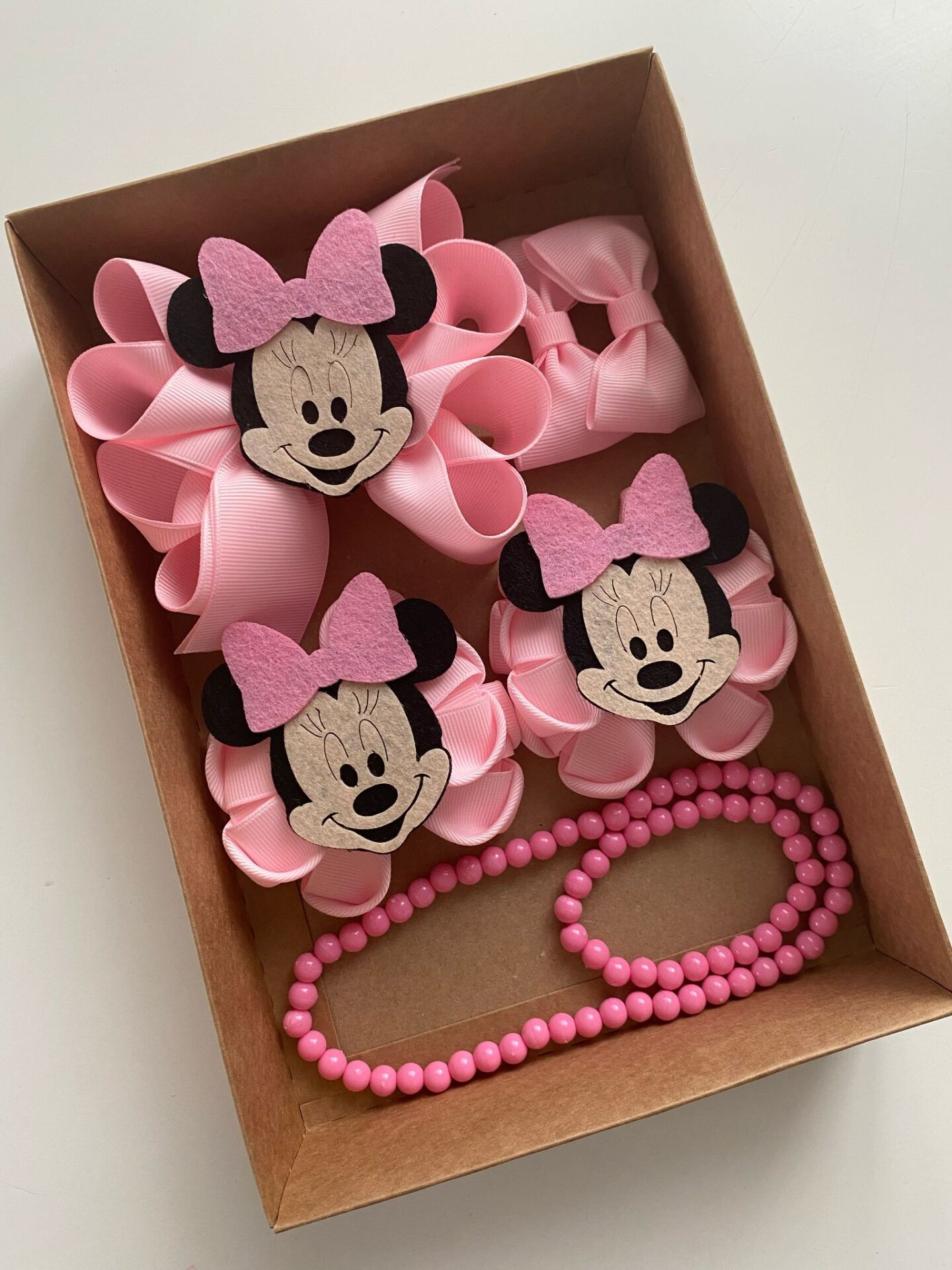 Pembe Minnie Mouse Toka Seti